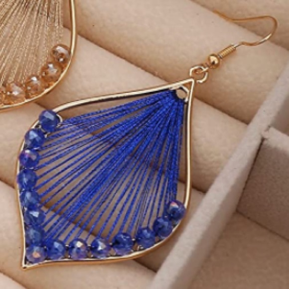 ✨3 for$30✨ NWT Bohemian Woven Earrings ✨Hand Crafted ✨Artisan✨ - Picture 2 of 5